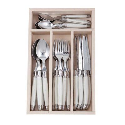 LAGUIOLE SET 24 PIEZAS BLANCO TIZA LAGUIOLE SET 24 PIEZAS BLANCO TIZA