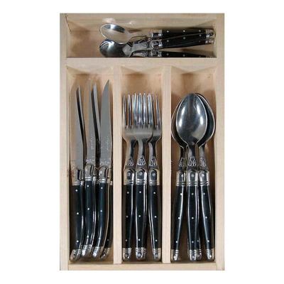 LAGUIOLE SET 24 PIEZAS NEGRO LAGUIOLE SET 24 PIEZAS NEGRO