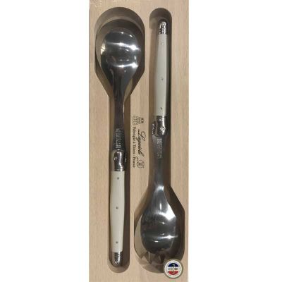 LAGUIOLE 2 PIEZAS SERVIDOR BLANCO TIZA LAGUIOLE 2 PIEZAS SERVIDOR BLANCO TIZA