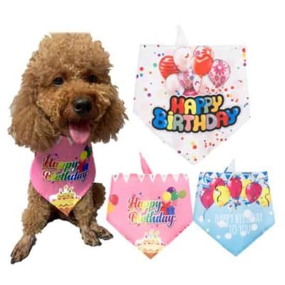 PAÑUELO DE CUMPLEAÑOS PARA MASCOTAS