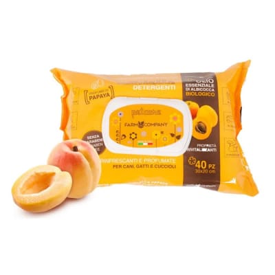 TOALLA HUMEDA ACEITE DE DAMASCO Y AROMA PAPAYA