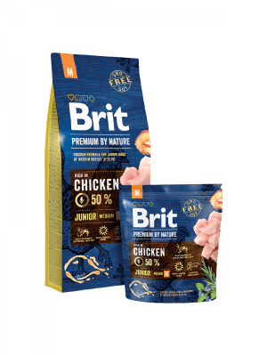 BRIT PREMIUM JUNIOR MEDIUM 15KG