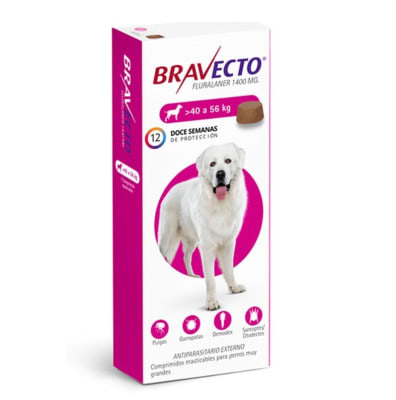 BRAVECTO PERRO 3 MESES 40-56KG 1 COMPRIMIDO