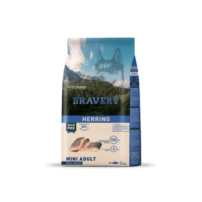 BRAVERY DOG MINI ADULTO HERRING SMALL BREEDS