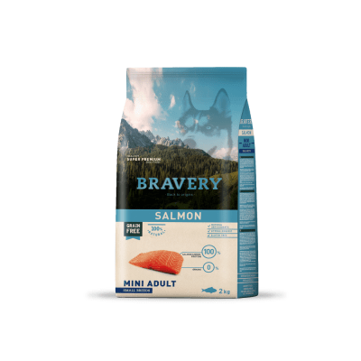 BRAVERY DOG MINI ADULTO SALMON SMALL BREEDS1