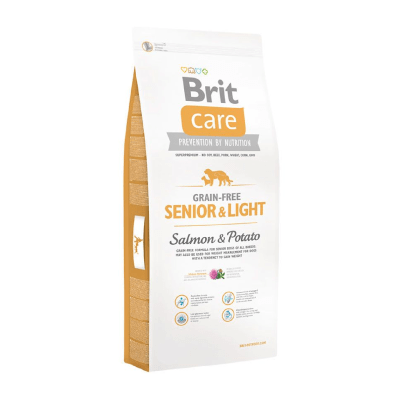 BRIT CARE SENIOR & LIGHT SALMON & POTATO 12KG