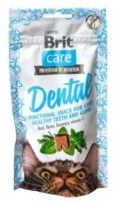 BRIT CARE GATO SNACK DENTAL FUNTCTIONAL 50G