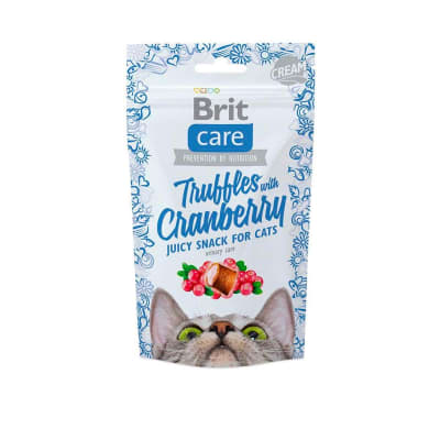 BRIT CARE GATO SNACK TRUFFLES CRANBERRY 50GRS
