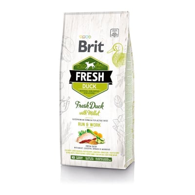 BRIT FRESH PERRO ADULTO DUCK WITH MILLET ACTIVE RUN Y WORK