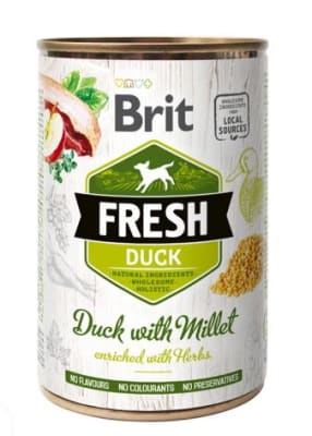 BRIT FRESH PERRO LATA DUCK WITH MILLET (PATO CON MIJO)