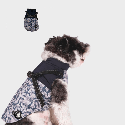PARKA ARNES REFLECTANTE MODELO CAMO COLOR AZUL MARCA WONDER DOG