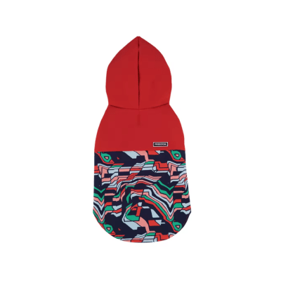 PARKA RAIN IMPERMEABLE CON INTERIOR DE MALLA COLOR ROJO