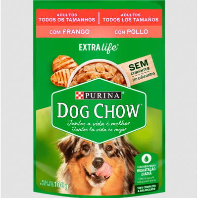 DOG CHOW SOBRE ADULTOS POLLO TODOS LOS TAMAÑOS 100GR