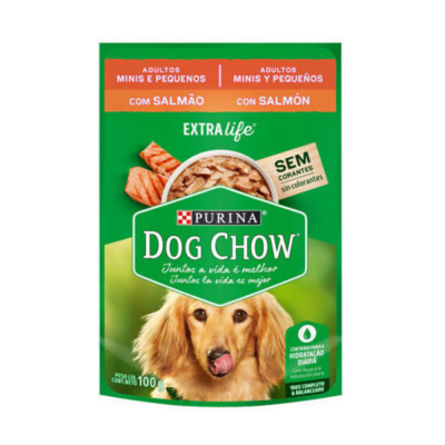 DOG CHOW SOBRE MINIS Y PEQUEÑOS SALMON 100GR