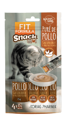 FIT FORMULA SNACK GATO  PURE DE POLLO