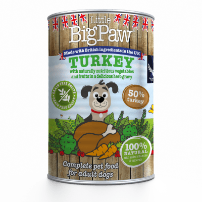 LITTLE BIGPAW PERRO PAVO CON VEGETALES Y FRUTAS 390GRS