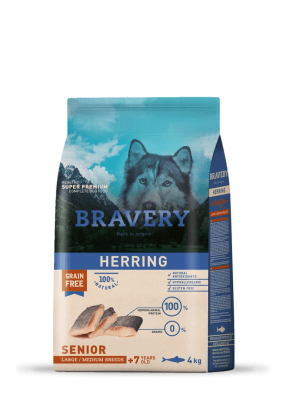 BRAVERY DOG SENIOR HERRING LARGE/ MEDIUM BREEDS