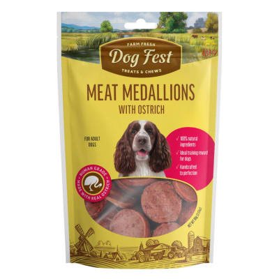 SNACK DOG FEST MEDALLONES DE AVESTRUZ