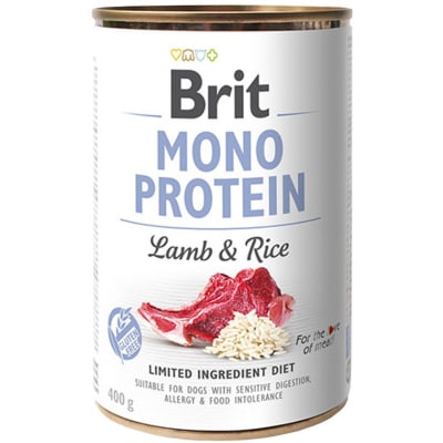 BRIT MONO PROTEIN LAMB & RICE 400G (100580)1