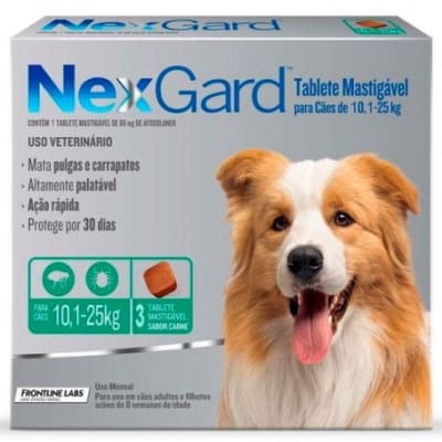 NEXGARD 10.1 - 25 KG 3 COMPRIMIDOS1