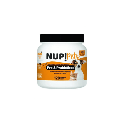 NUP PETS PRE Y PROBIOTICOS EN POLVO (PERROS Y GATOS)