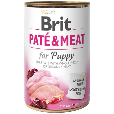 BRIT PATE & MEAT PUPPY CHICKEN & TURKEY 400G (100584)