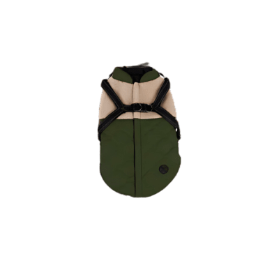 PARKA CON ARNES OUTDOOR COLOR VERDE MARCA WONDER DOG1