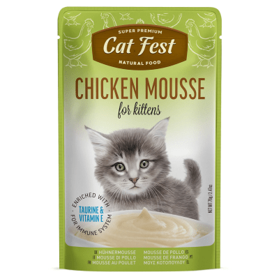 CAT FEST POUCH MOUSSE DE POLLO PARA KITTENS1