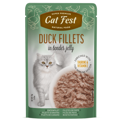 CAT FEST POUCH FILETES DE PATO EN GELATINA1