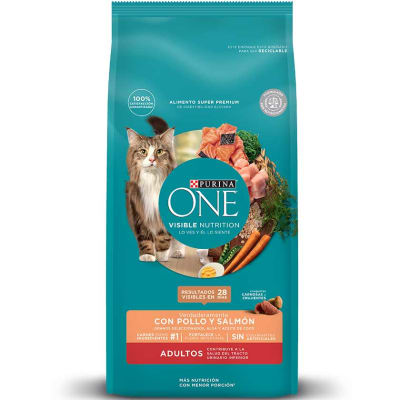 PURINA ONE GATO ADULTO SABOR POLLO Y SALMON