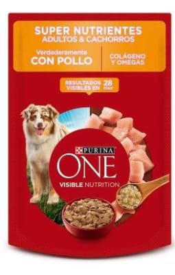 PURINA ONE SOBRE PERRO ADULTO Y CACHORROS DE POLLO