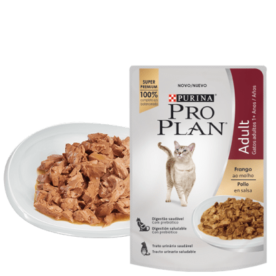 PRO PLAN SOBRE GATO ADULTO POLLO EN SALSA 85GRS