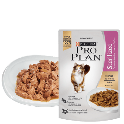 PRO PLAN SOBRE GATO ESTERILIZADO POLLO EN SALSA 85GRS1