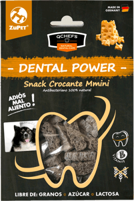 QCHEF SNACK DENTAL CROCANTE MINI PERRO 65GRS