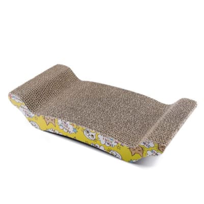 RASCADOR CURVO CON DISEÑO FLORES