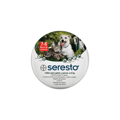SERESTO COLLAR GATOS Y PERROS HASTA 8KG