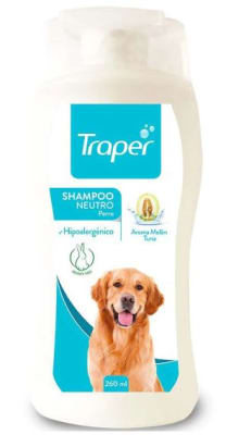 SHAMPOO PERRO NEUTRO 260ML TRAPER1