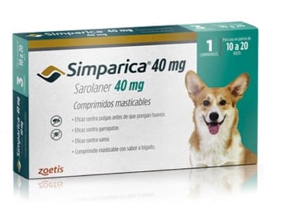 SIMPARICA 10 A 20KG 1 COMPRIMIDO