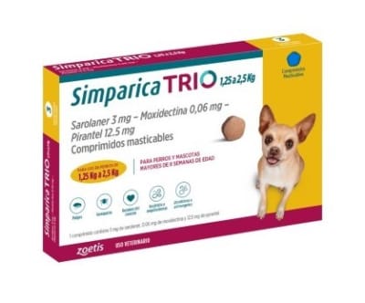 SIMPARICA TRIO 1.3 A 2.5KG