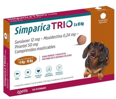 SIMPARICA TRIO 5 A 10KG