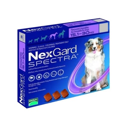 NEXGARD SPECTRA 15.1 - 30 KG 1 COMPRIMIDO 