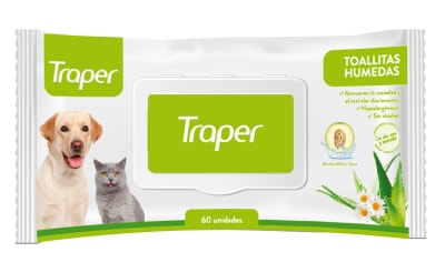 TOALLITAS HUMEDAS 60 UNIDADES TRAPER