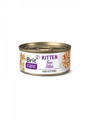 BRIT CARE CAT TUNA FILLETS KITTEN 70GRS (100982)1