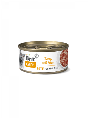 BRIT CARE CAT TURKEY WITH HAM 70GRS (100978)