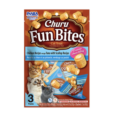 CHURU FUN BITES ATUN CON OSTION EN WRAPS DE POLLO