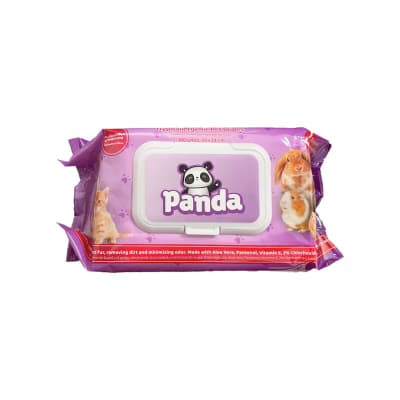 TOALLITAS HUMEDAS HYPOALLERGENIC PANDA CLORHEXIDINA 2% PERRO, GATOS Y EXOTICOS