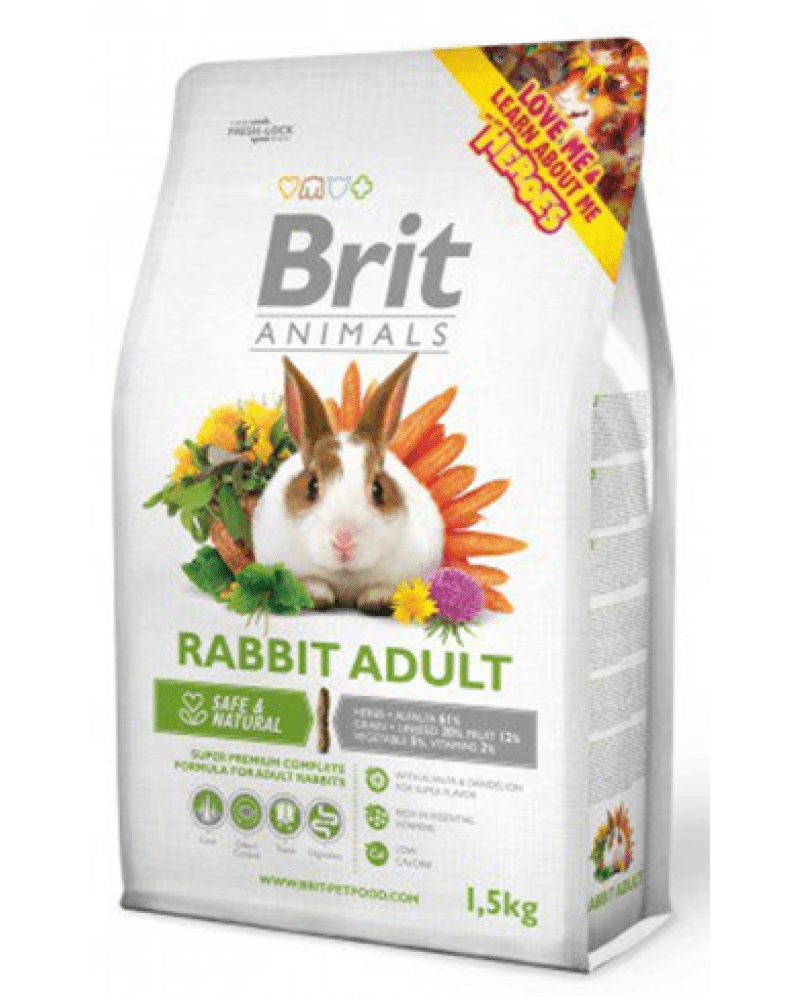BRIT ANIMALS RABBIT ADULT COMPLETE POKARM DLA KRÓLIKA 3kg