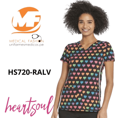 V-Neck Top Rainbow Love HS720
