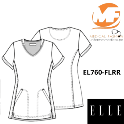 Chaqueta estampada mujer  EL760-FLRR