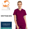 Mock Wrap Top Wine WW775AB1